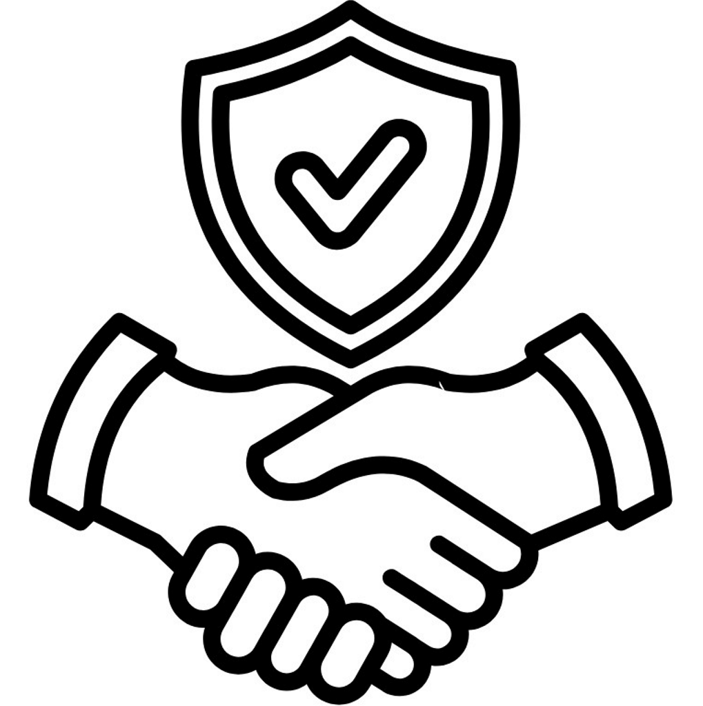 Secure transactions – icon